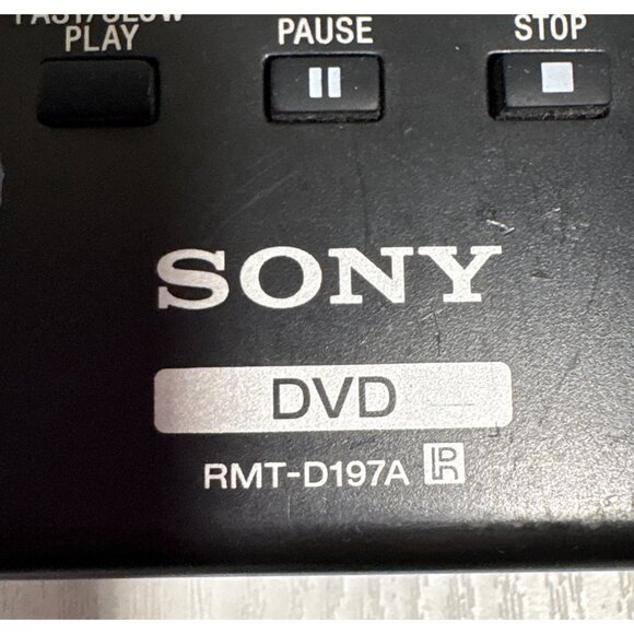 Sony RMT-D197A DVD Remote Control Black Abs Plastic Replacement - Picture 4 of 6